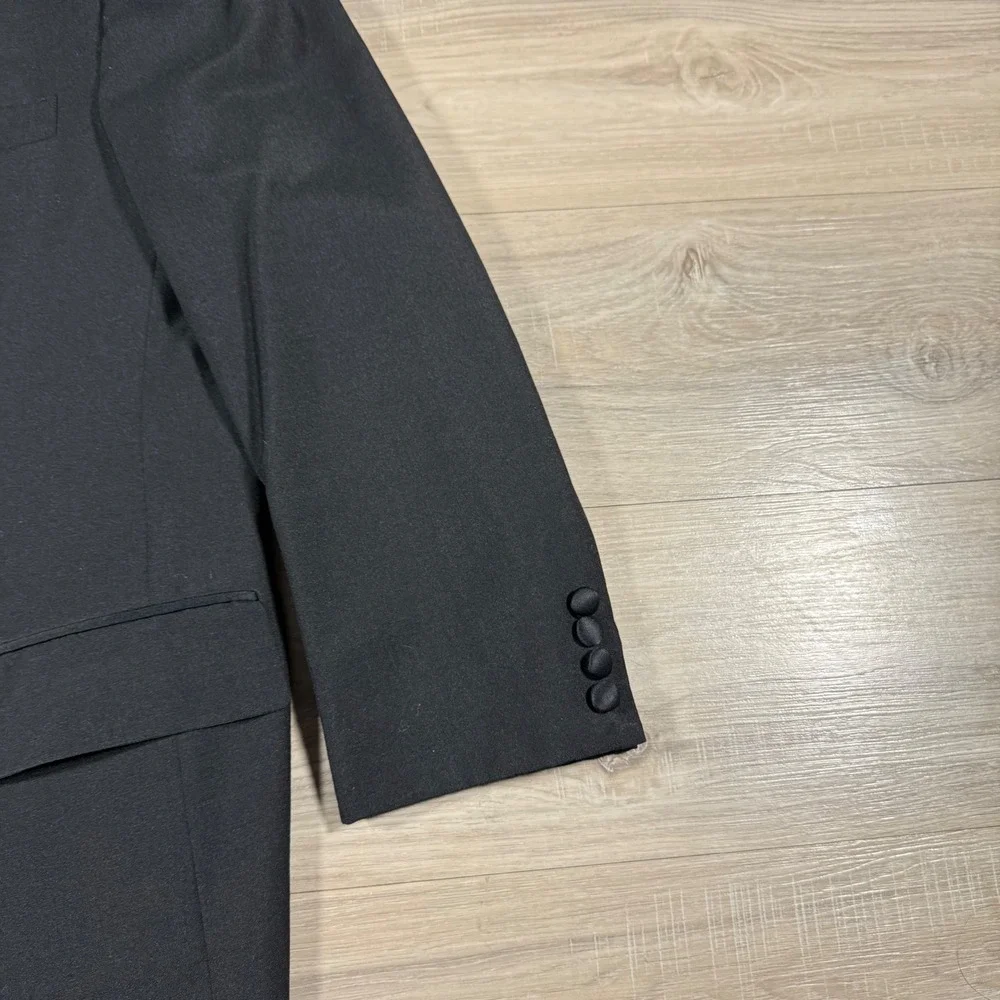 Vintage Christian Dior Monsieur Tuxedo Jacket Black‎ Peak Lapel Formal Dinner